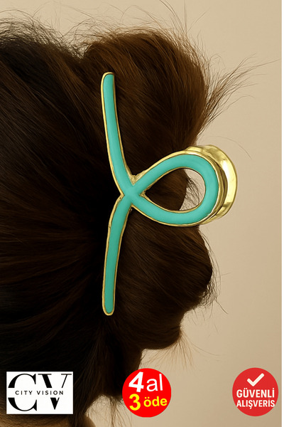 cityvision Turquoise Color Gold Metal Latch Buckle 11 cm Large Size – Strong and Stylish