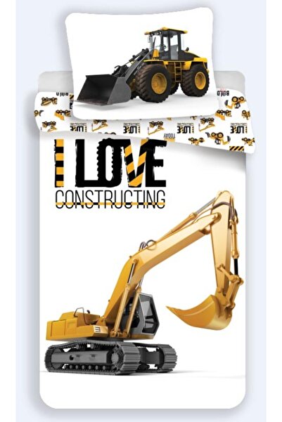 Construction Love bedding set construction 140×200cm, 70×90 cm