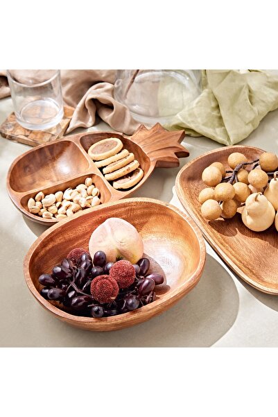 Generic Acacia Wooden Oval Tray