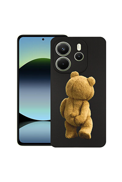 bestcase Carcasă subțire din silicon pentru Xiaomi Redmi Note 14 5G, Teddy Be...