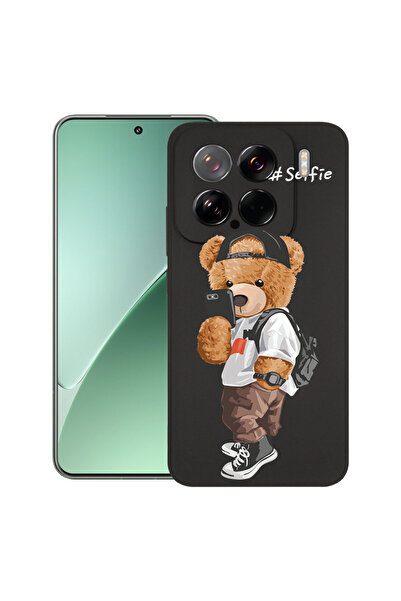 bestcase Carcasă subțire din silicon pentru Xiaomi 15, ursuleț de pluș pentru...