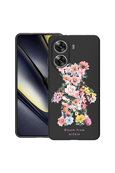 bestcase Carcasă subțire din silicon pentru Poco X7 Pro 5G, Teddy Bear Bloom ...