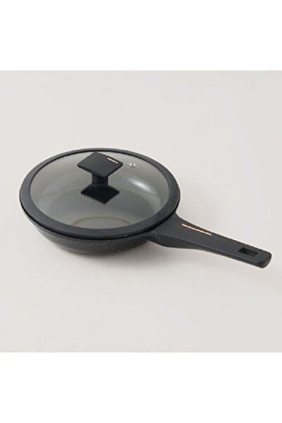 Alberto Aluminum frying pan with lid 1.5l, black