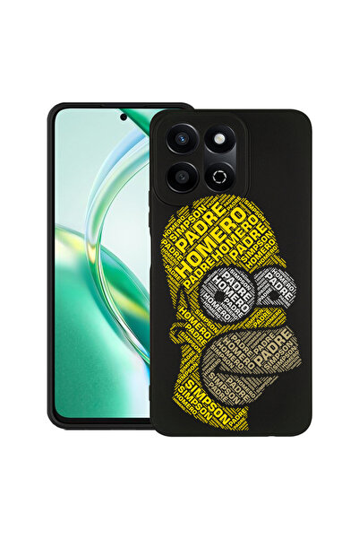 bestcase Λεπτή θήκη σιλικόνης για Honor 200 Smart, καλλιγραφία Homer Simpson,...