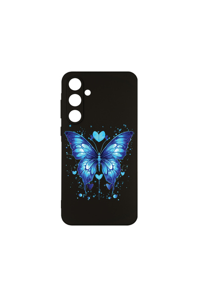 bestcase Carcasă subțire din silicon pentru Samsung Galaxy A16, fluture albas...