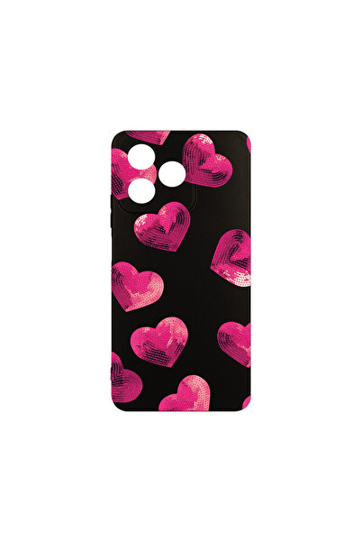 bestcase Λεπτή θήκη σιλικόνης για Xiaomi Redmi 13, μοτίβο καρδιάς, 1923377 B 987