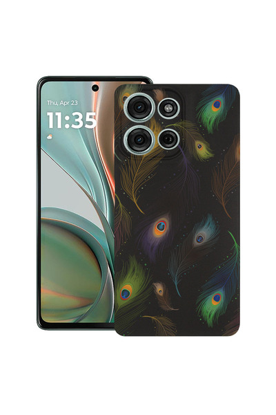 bestcase Carcasă subțire din silicon pentru Motorola Moto G75, model floral, ...