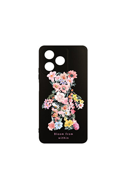 bestcase Carcasă subțire din silicon pentru Xiaomi Redmi 13, Teddy Bear Bloom...
