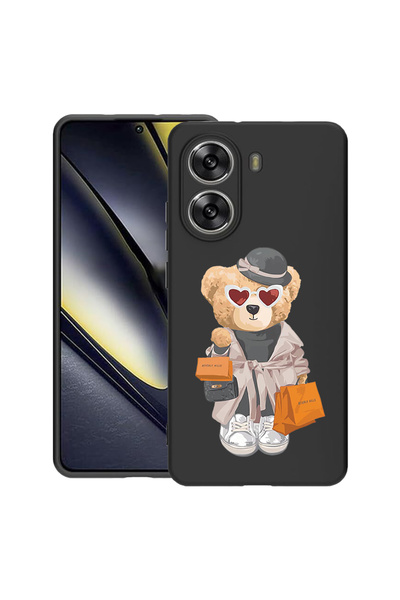 bestcase Carcasă subțire din silicon pentru Poco X7 Pro 5G, Teddy Bear Shoppi...
