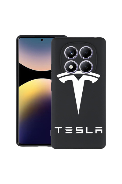 bestcase Carcasă subțire din silicon pentru Xiaomi Redmi Note 14 Pro 4G, Tesl...