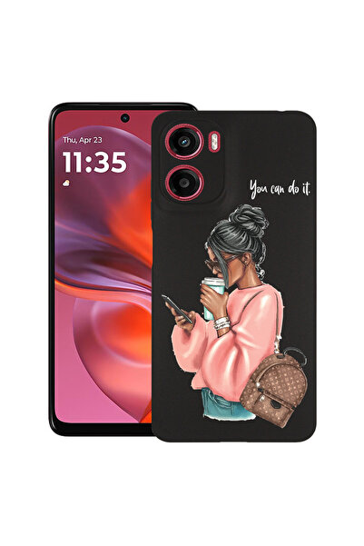 bestcase Λεπτή θήκη σιλικόνης για Motorola Moto E15 / Moto G05, Shopping Girl...