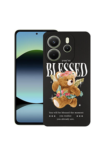 bestcase Carcasă subțire din silicon pentru Xiaomi Redmi Note 14 5G, Teddy Be...