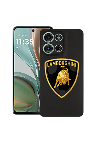 bestcase Carcasă subțire din silicon pentru Motorola Moto G75, Lamborghini, 1...