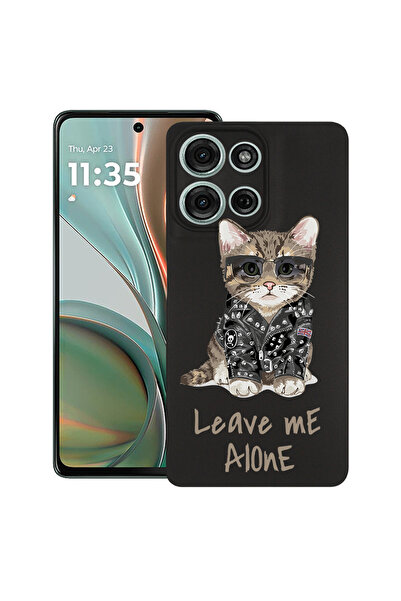 bestcase Carcasă subțire din silicon pentru Motorola Moto G75, Leave Me Alone...