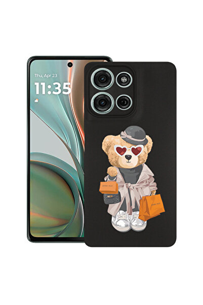 bestcase Carcasă subțire din silicon pentru Motorola Moto G15, Teddy Bear Sho...
