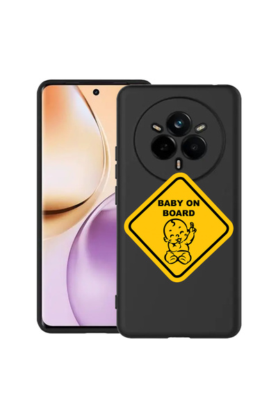 bestcase Carcasă subțire din silicon pentru Realme 14 Pro 5G, Baby On Board, ...