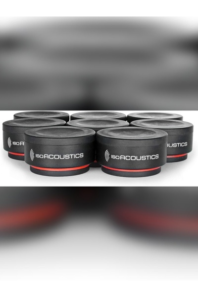 ISOACOUSTICS Iso-Puck Mini Akustik İzolator (8’li Set) | 2,75 kg Taşıma|Titreşim Engelleyici Ayaklar
