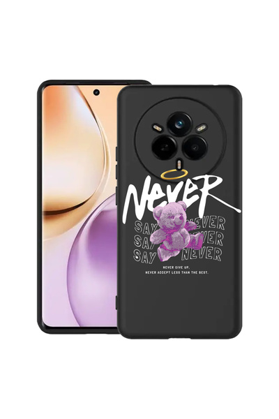 bestcase Carcasă subțire din silicon pentru Realme 14 Pro 5G, Ursuleț de pluș...
