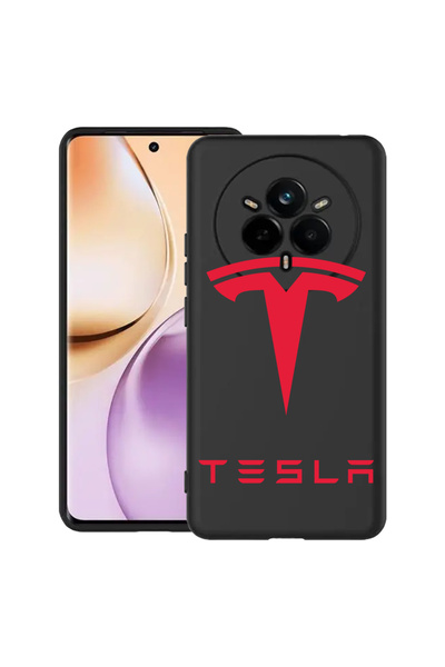 bestcase Carcasă subțire din silicon pentru Realme 14 Pro Plus 5G, roșie Tesl...
