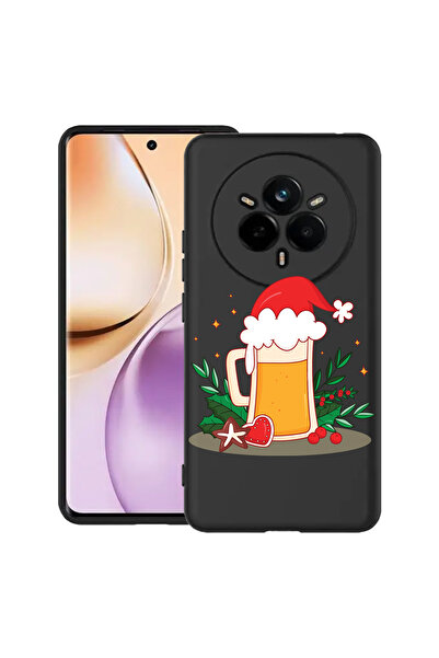 bestcase Carcasă subțire din silicon pentru Realme 14 Pro 5G, Bere de Crăciun...