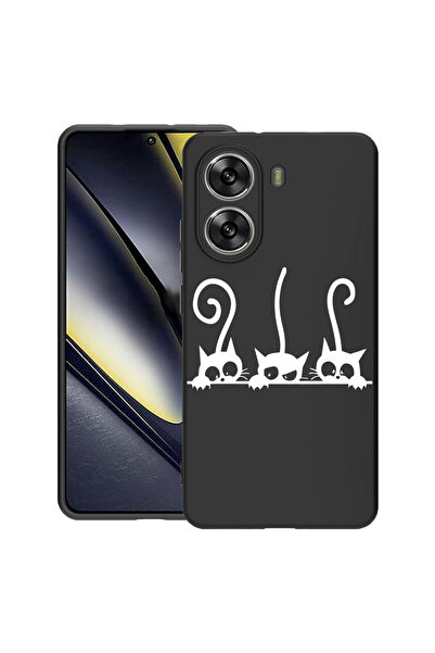 bestcase Λεπτή θήκη σιλικόνης για Poco X7 Pro 5G, Γάτες, 1992025 B 1667