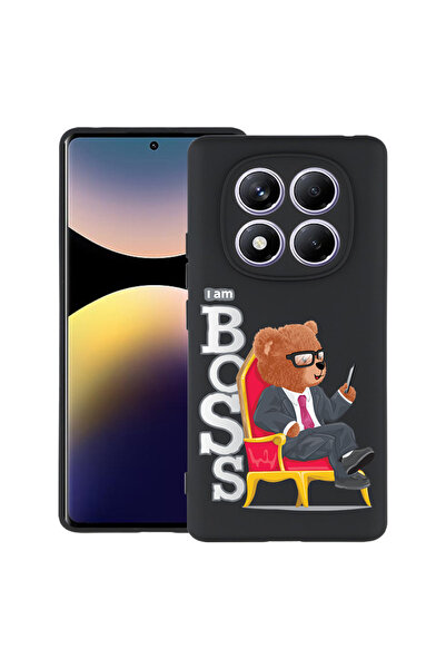 bestcase Carcasă subțire din silicon pentru Xiaomi Redmi Note 14 Pro 4G, Ursu...
