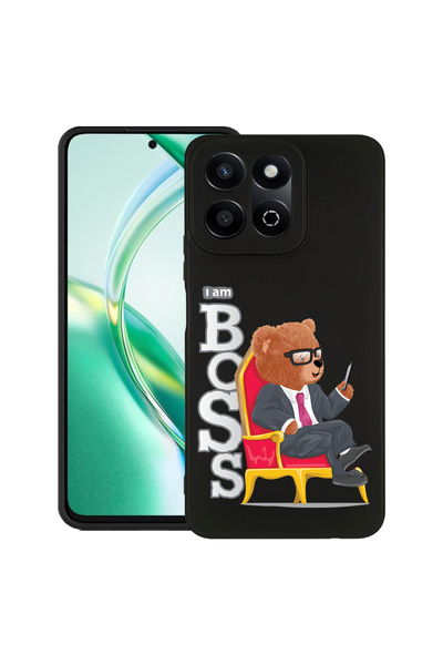 bestcase Carcasă subțire din silicon pentru Honor 200 Smart, Ursuleț de pluș ...