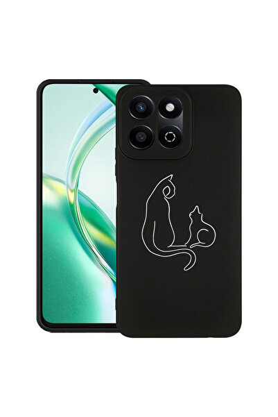 bestcase Carcasă subțire din silicon pentru Honor 200 Smart, Pisică abstractă...