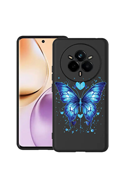 bestcase Carcasă subțire din silicon pentru Realme 14 Pro Plus 5G, fluture al...