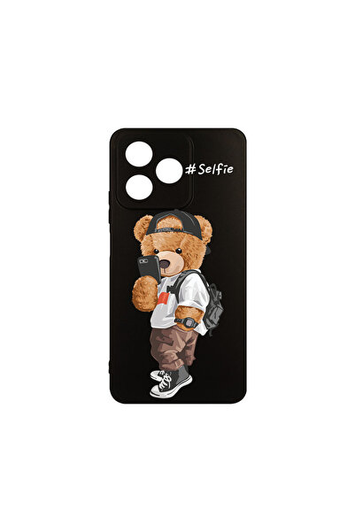 bestcase Carcasă subțire din silicon pentru Xiaomi Redmi 13, ursuleț de pluș ...