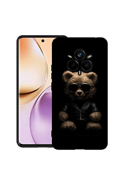 bestcase Carcasă subțire din silicon pentru Realme 14 Pro Plus 5G, stil ursul...