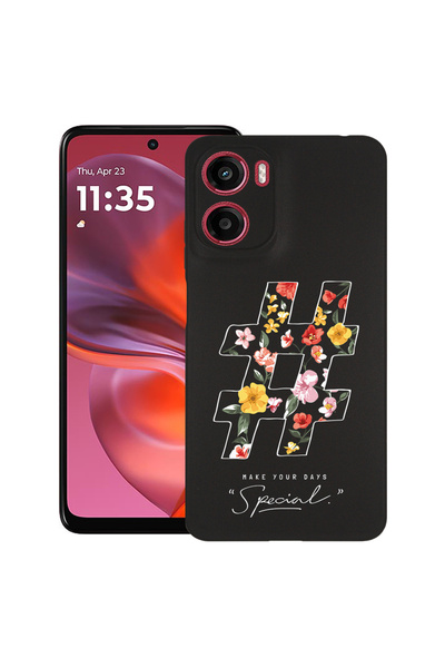 bestcase Λεπτή θήκη σιλικόνης για Motorola Moto E15 / Moto G05, Hashtag, 1997...