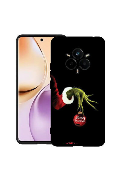 bestcase Carcasă subțire din silicon pentru Realme 14 Pro 5G, Grinch de Crăci...