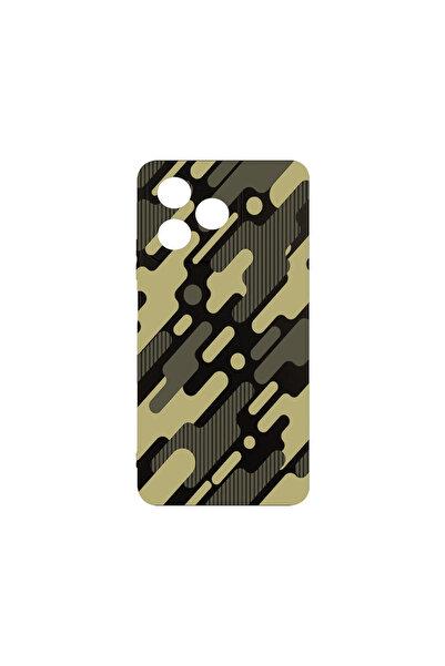 bestcase Λεπτή θήκη σιλικόνης για Xiaomi Redmi 13, πράσινο καμουφλάζ, 1923377...