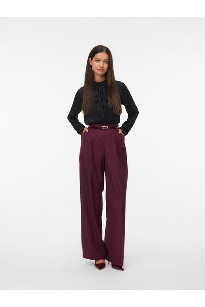 Vero Moda Hose mit weitem Beinschnitt VMHAILEY Hohe Taille Hose