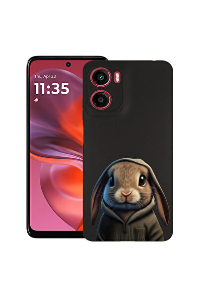 bestcase Carcasă subțire din silicon pentru Motorola Moto G05, Sweet Rabbit, ...