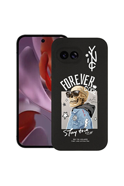 bestcase Carcasă subțire din silicon pentru Google Pixel 9a, Forever Cool Ske...