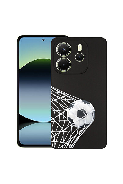 bestcase Carcasă subțire din silicon pentru Xiaomi Redmi Note 14 5G, Fotbal -...