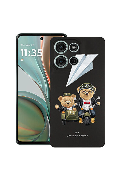 bestcase Carcasă subțire din silicon pentru Motorola Moto G15, Teddy On The R...