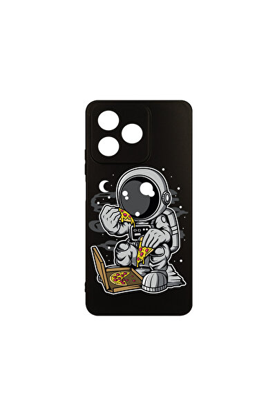 bestcase Carcasă subțire din silicon pentru Xiaomi Redmi 13, Astronaut Pizza,...