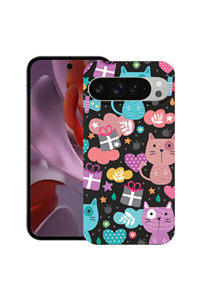 bestcase Carcasă subțire din silicon pentru Google Pixel 9 Pro XL, Lovely Cat...