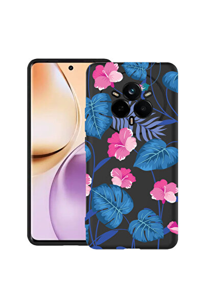 bestcase Carcasă subțire din silicon pentru Realme 14 Pro Plus 5G, flori alba...