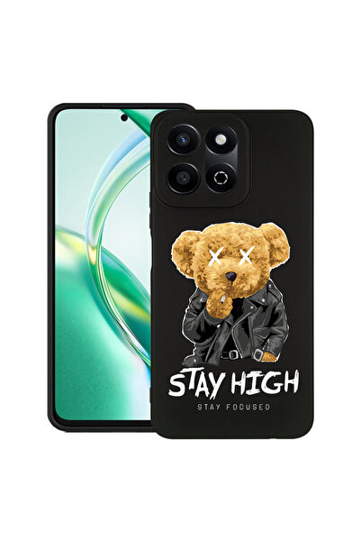 bestcase Тънък силиконов калъф за Honor 200 Smart, Stay High Teddy Bear, 1923...