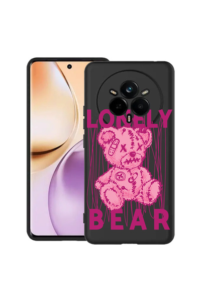 bestcase Carcasă subțire din silicon pentru Realme 14 Pro 5G, Teddy Bear Lone...