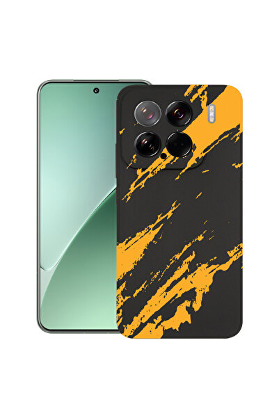 bestcase Carcasă subțire din silicon pentru Xiaomi 15, dungi aurii, 1926341 B...