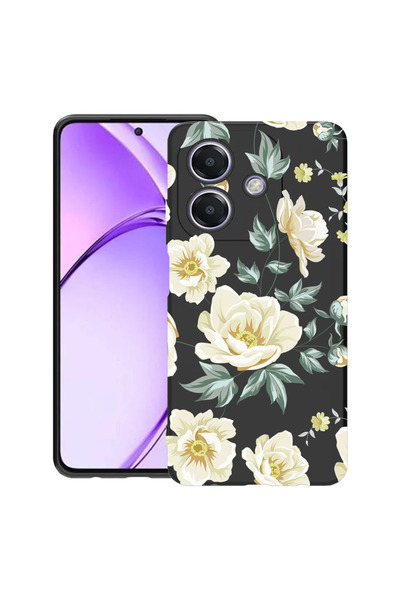 bestcase Carcasă subțire din silicon pentru OPPO A60 5G / A40 / A40M, Flori, ...