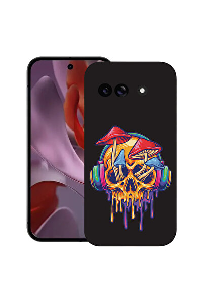 bestcase Carcasă subțire din silicon pentru Google Pixel 9a, model ciupercă-c...
