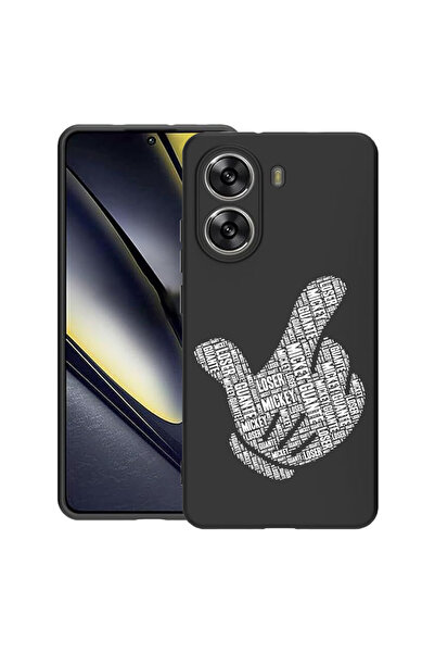 bestcase Λεπτή θήκη σιλικόνης για Poco X7 Pro 5G, Καλλιγραφία Guante Mickey, ...