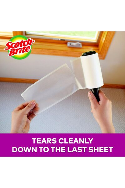 Scotch Brite 3M Lint Roller 1 Pc – 60 Sheets, 9 cm x 19 cm, Sticky Roller for Clothes & Furniture