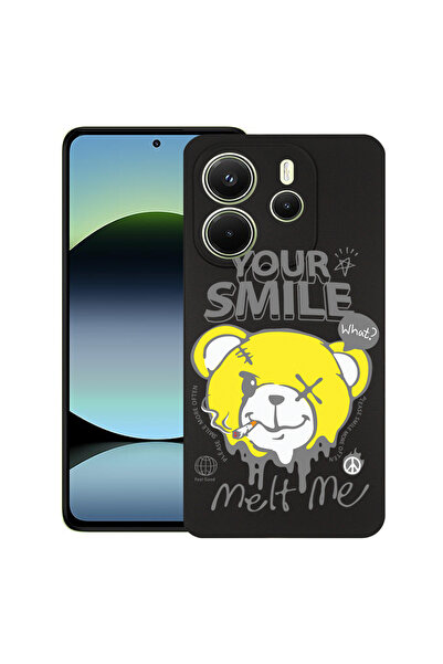 bestcase Carcasă subțire din silicon pentru Xiaomi Redmi Note 14 5G, Ursuleț ...